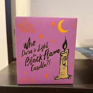 Disney Hocus Pocus Black Flame Candle - Purple and Gold